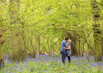 Slice of Life Photography - Pre-wedding photo in the Bluebell Woodlands